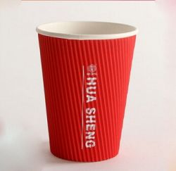 coffee shop paper cup custom logo takeway paper cup ripple wall 10 oz disposable coffee cups