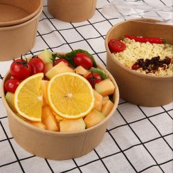 Eco Printed Soup Bowls 750Cc Paper Bowl With Lid